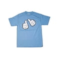 thumbnail image 1 of Thumbs Up Graphic T-shirt Light Blue, Large, 1 of 1