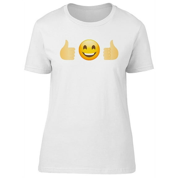 Thumbs Up Happy Icon T-Shirt Women -Image by Shutterstock, Female Small