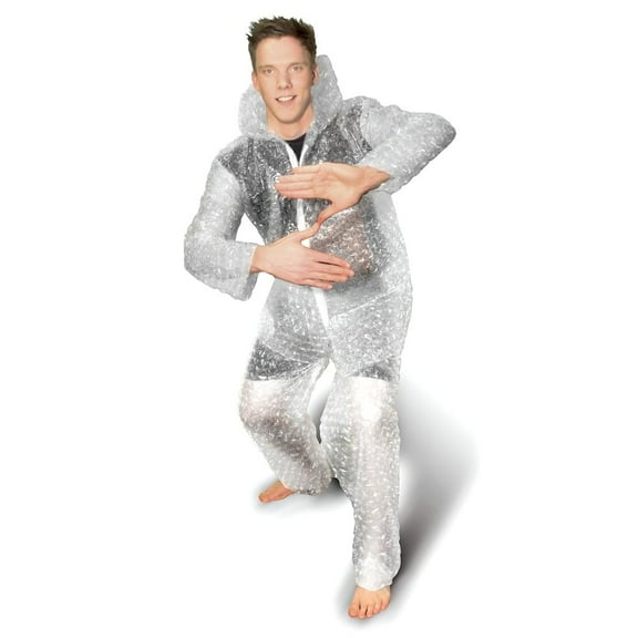Thumbs Up UK Bubble Wrap Full Body Suit Zoltan Men's Halloween Fancy-Dress Costume for Adult, One Size