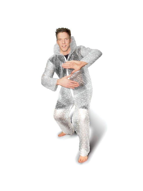 Bubble Wrap Full Body Suit Zoltan Men's Halloween Fancy-Dress Costume for Adult, One Size