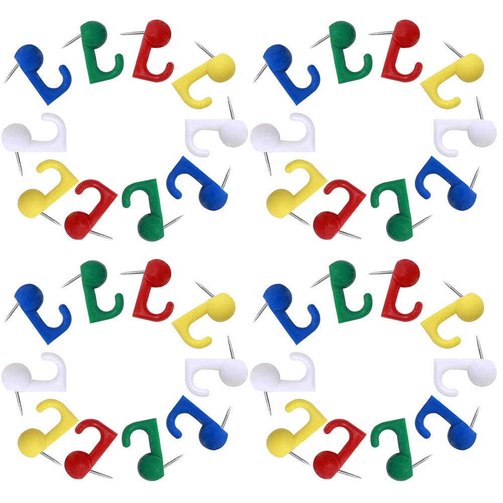 Thumbtack Wall Hooks Decorative Clothes Hanger Fixing Tool Manual Picture Office