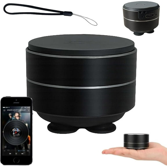 Thumpy Speaker, ThumpySpeaker, Bluetooth Mini Speaker Bone Conduction, Stereo Bass Portable Small Wireless with Suction Cup for Bathroom Outdoor