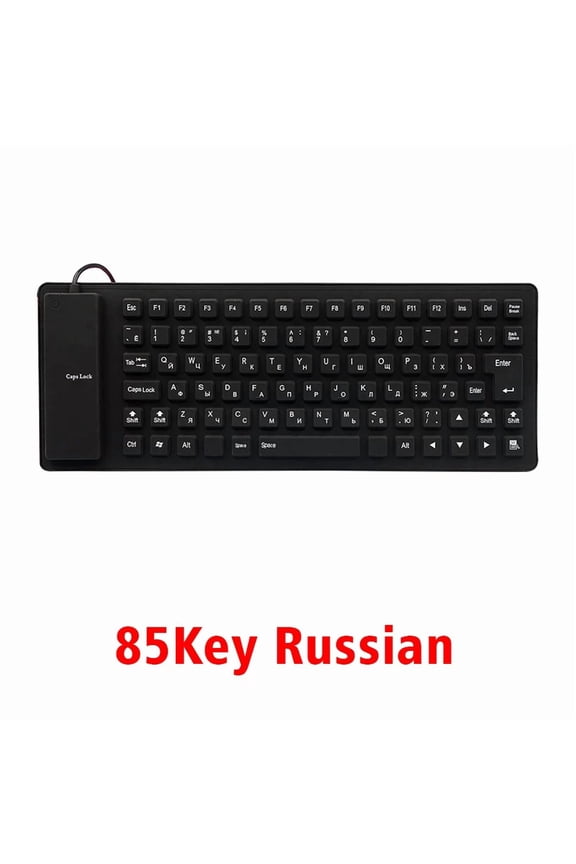 Thundeal Waterproof 85 Keys Silicon English Russian Keyboard Tablet Desktop Pad PC Tablet USB Wired Gamer Office Russian