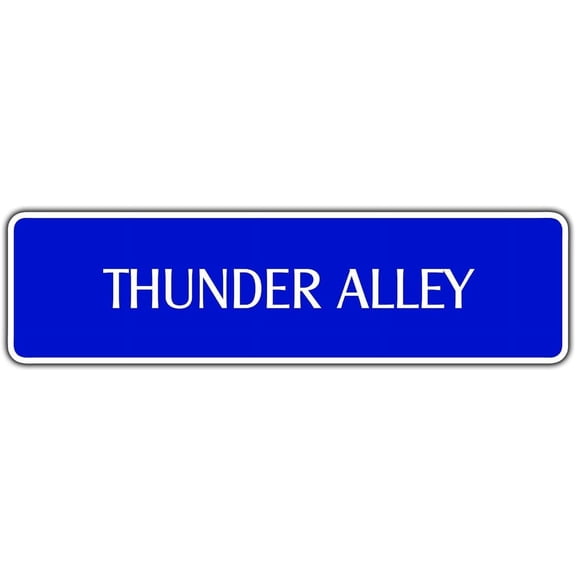 Thunder Alley Aluminum Metal Novelty Street Sign Tornadoes Storm Wall Décor Gift 4"x18"