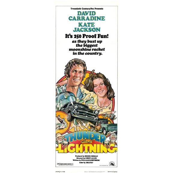 Thunder And Lightning Movie Poster 14"X36" Multi Color Rectangle Bad Dog Posters