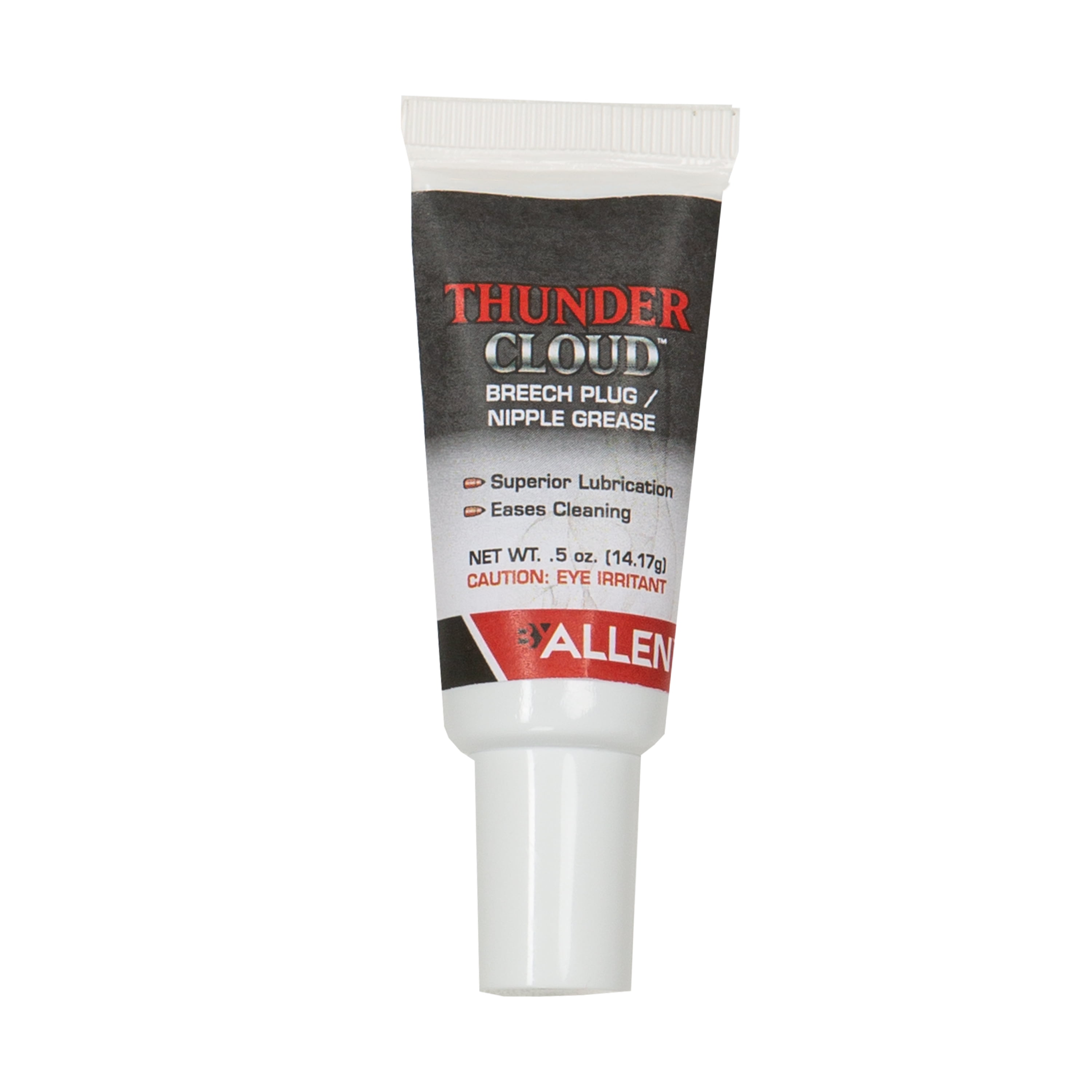 Thunder Cloud Black Powder Plug & Nipple Gun Grease Gel, 0.5 oz. Tube, White, 87134A, Petroleum Base