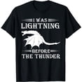 thumbnail image 1 of Thunder Dragon Birthday Gift T-Shirt, 1 of 5