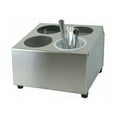 thumbnail image 1 of Thunder Group 4-Hole Flatware Cylinder Holder, Stainless Steel, 1 of 1