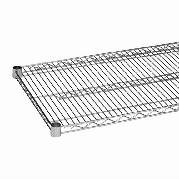 Thunder Group CMSV2172, 21"x72" Chrome Plated Wire Shelf with 4 Sets of Plastic Clips, 2/Case