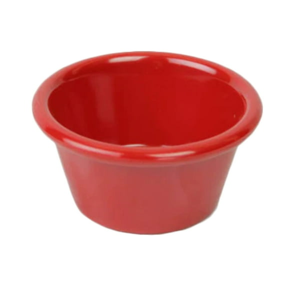 Thunder Group ML536PR1 2.5 Oz 2.8 Inch Smooth Melamine Round Pure Red Ramekin, DZ