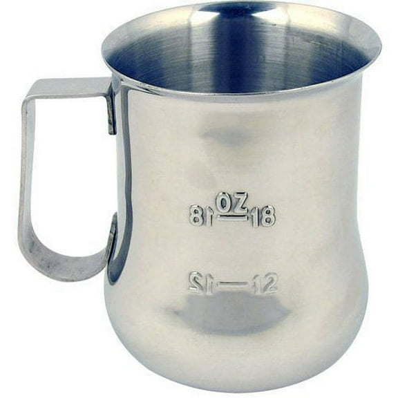 Thunder Group SLMP0024 Espresso Milk Pitcher with Measuring Scale, 24-Ounce