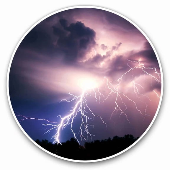 Thunder Lightning Bolt Storm Weather Cool Vinyl Decal Sticker