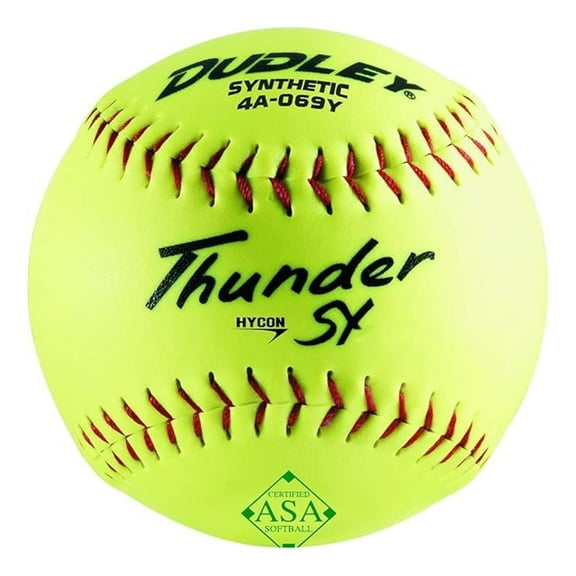 Thunder SY Softball, ASA, 12-in, 6-Pk.