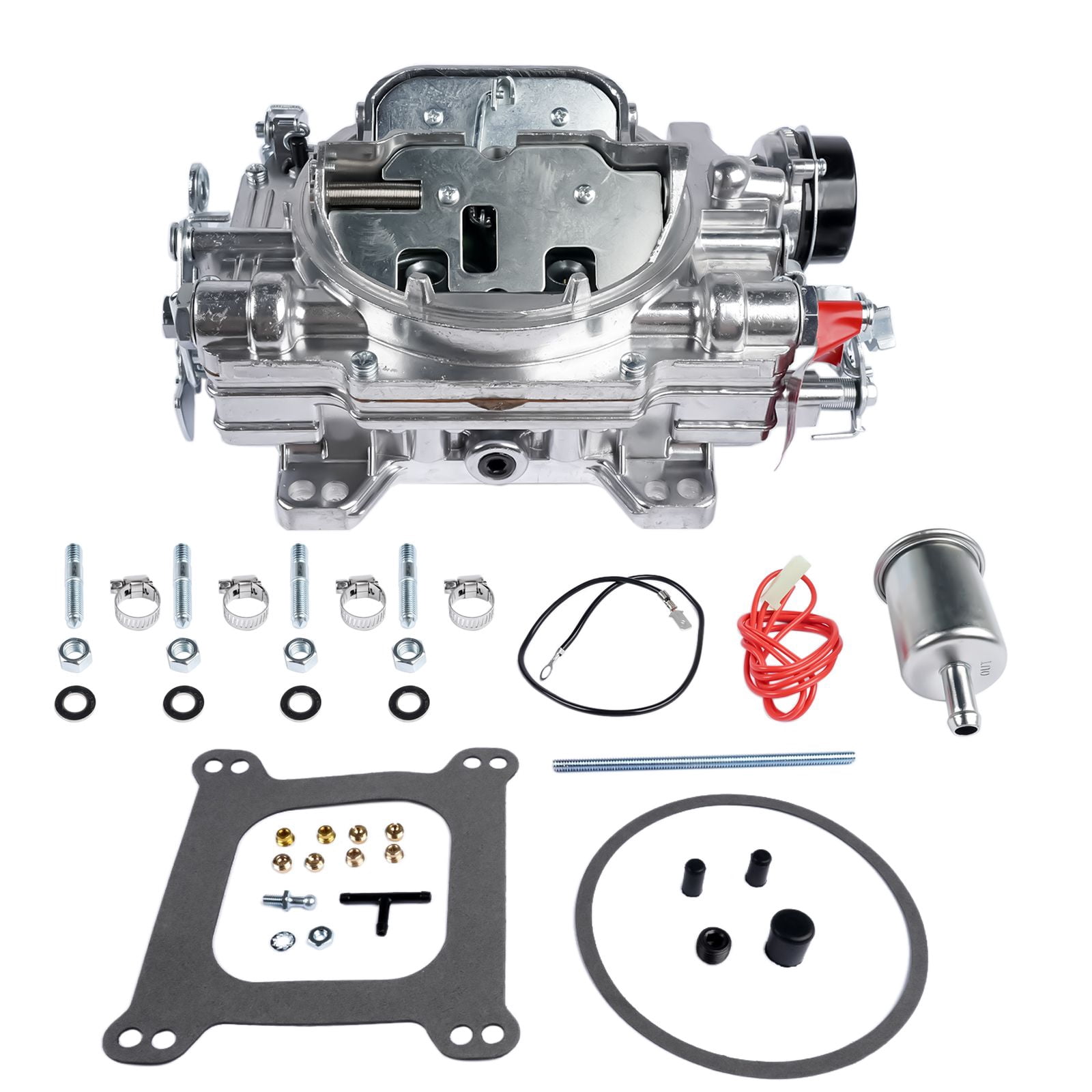 Thunder Series AVS2 800 CFM Carburetor - 1913, Square Flange 4 Barrel ...