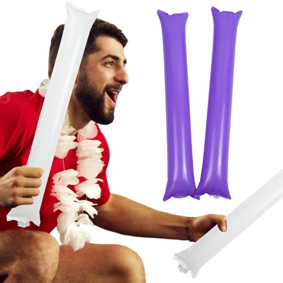 Thunder Sticks, Handheld Inflatable Clapper Noise Makers for Football Games, Sports Events, Celebrations, Pep Rallies & Parties