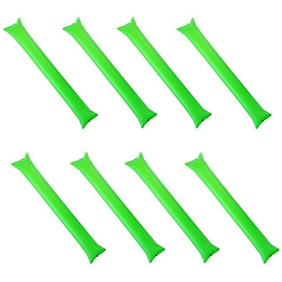 Thunder Sticks, Inflatable Stadium Noisemakers Bam Bam Cheer Sticks Blow Bar Inflatable Boom Sticks Noisemakers Stick Basketball Football Noisemakers Party Favors (Green)
