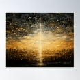 thumbnail image 1 of Thunder Storm - Pointillism Poster Wall Art, Modern Wall Decor, 16x24 UNFRAMED, 1 of 3