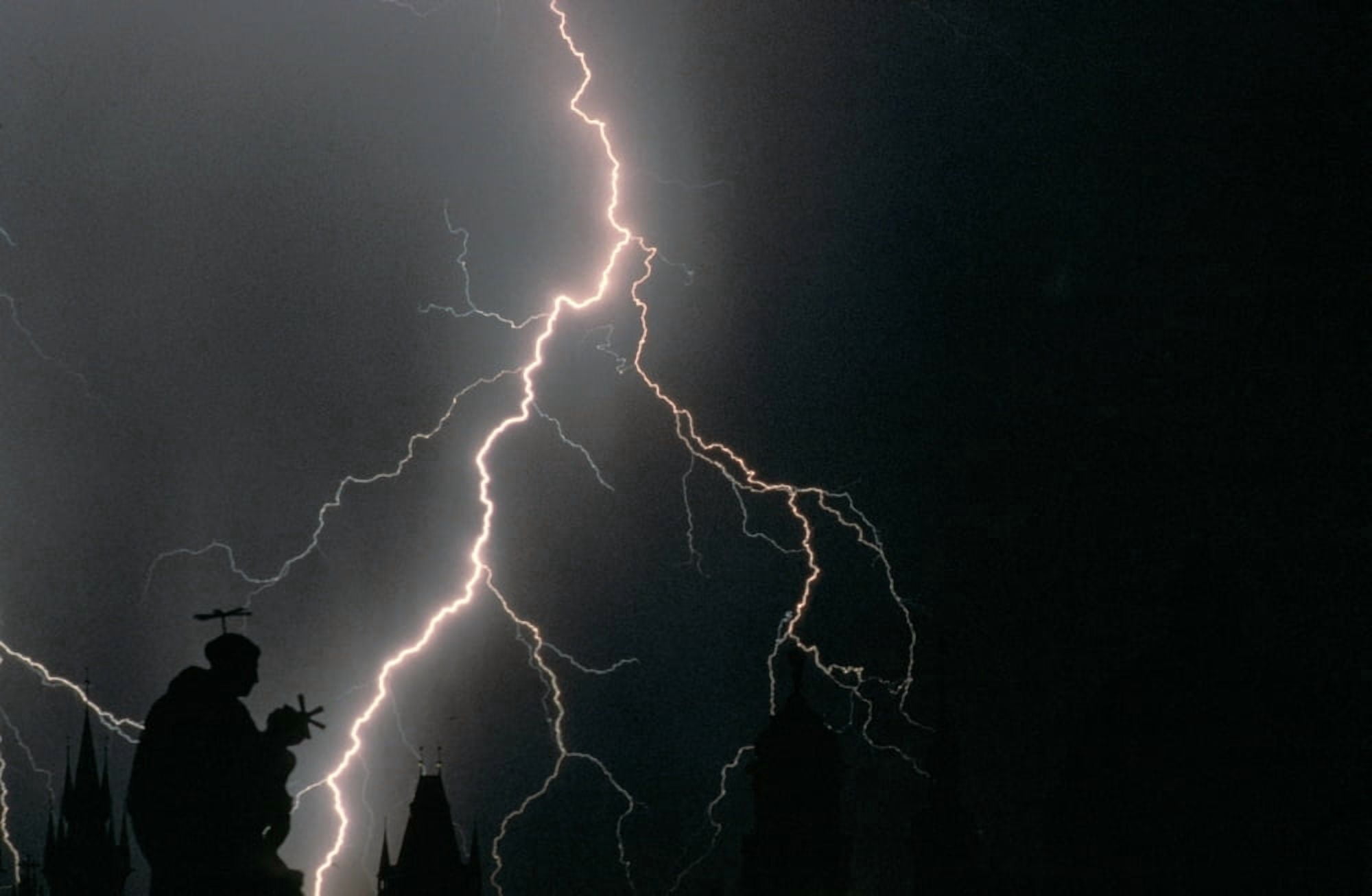 Thunder Storm in the Sky Canvas Art - Panoramic Images (24 x 36)