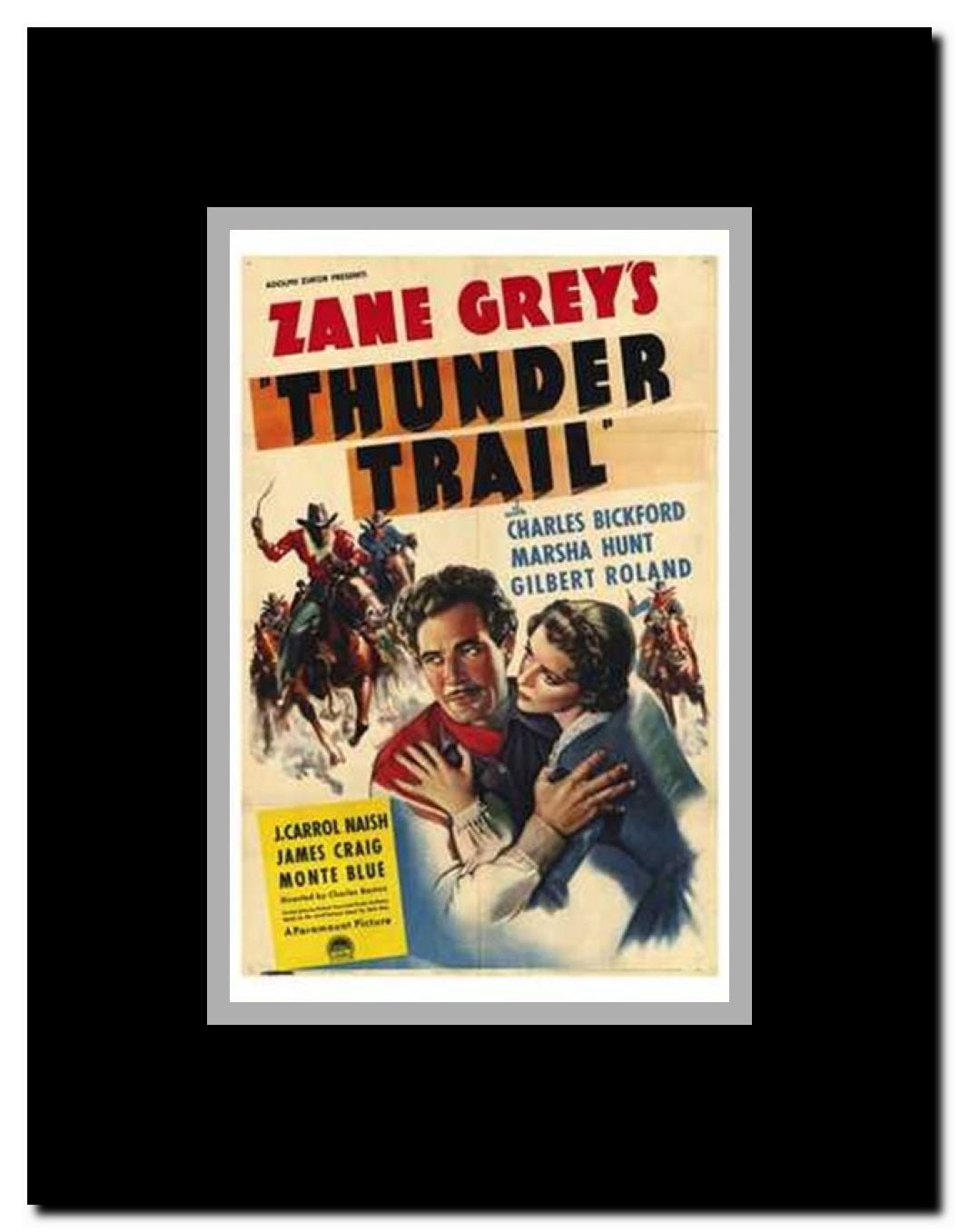 Thunder Trail Framed Movie Poster