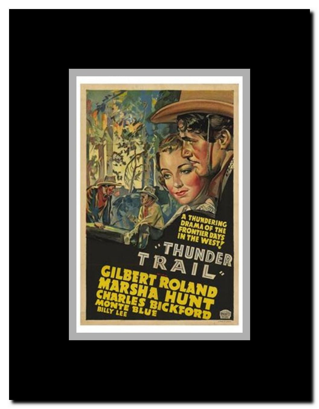 Thunder Trail Framed Movie Poster