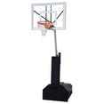 thumbnail image 1 of Thunder Ultra Steel-Glass Portable Basketball System, Maroon, 1 of 1