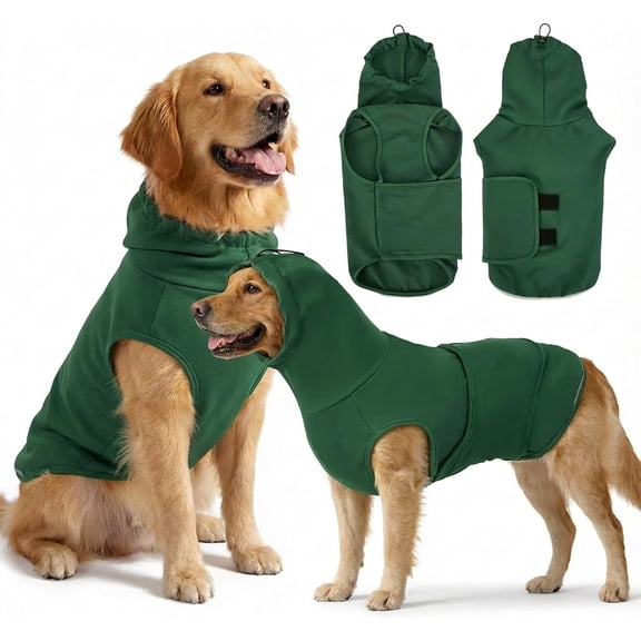 Thunder Vest for Dogs Anxiety, Dog Thunder Jacket for Thunder, Fireworks, Vet Visits & Separation, Keep Pet Calm Without Medicine, Anti Anxiety Vest for Dogs and Cat Body and Ear(Green, XS)