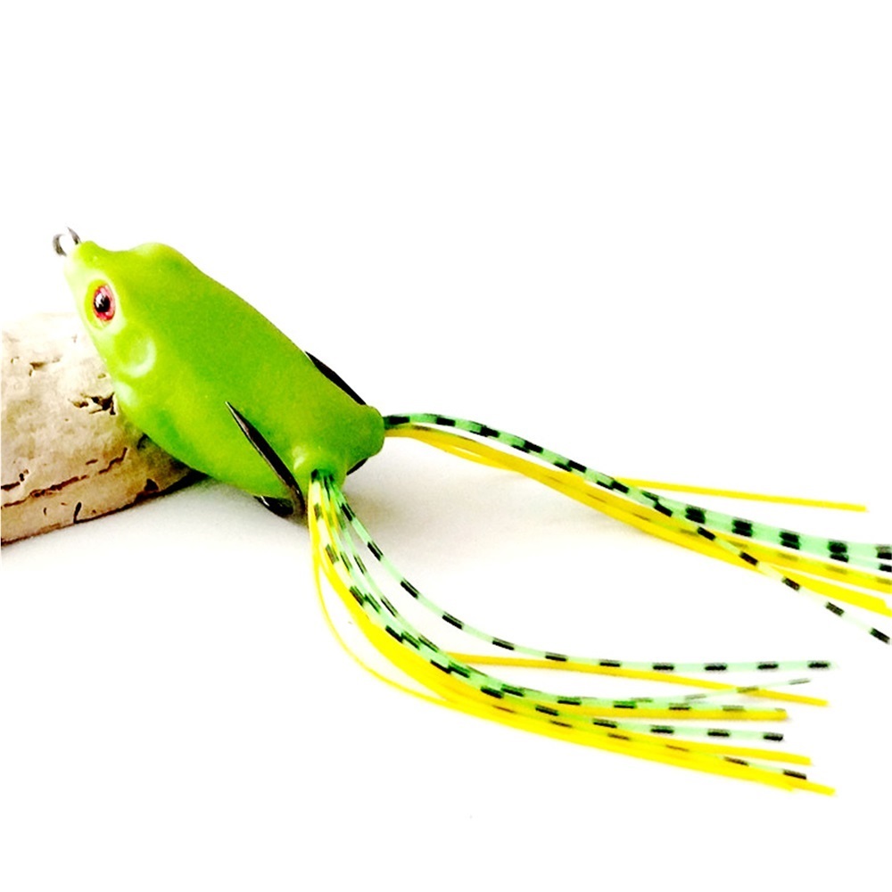 Leurres Grenouille Silicone à Double Hélice | 3 Pièces Pour Pêche En Eau Douce Et Salée | Appât Souple Simulation Grenouille