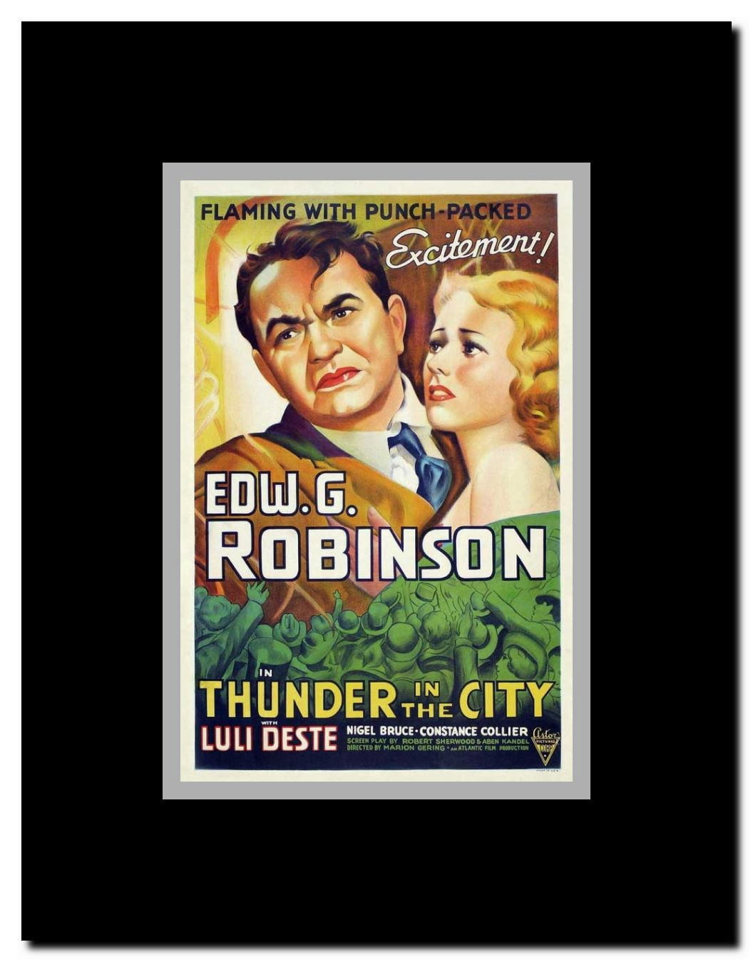 Thunder in the City Framed Movie Poster