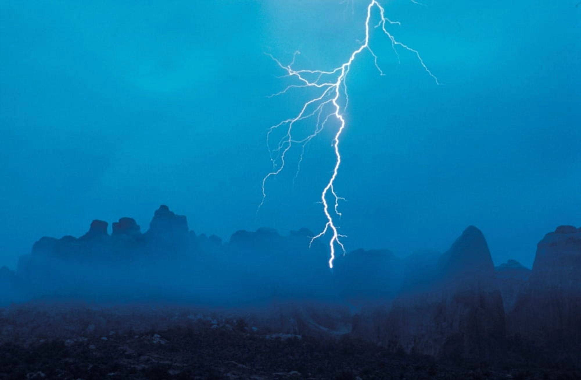 Thunder in the Sky Arches National Park Utah USA Canvas Art - Panoramic Images (18 x 24)