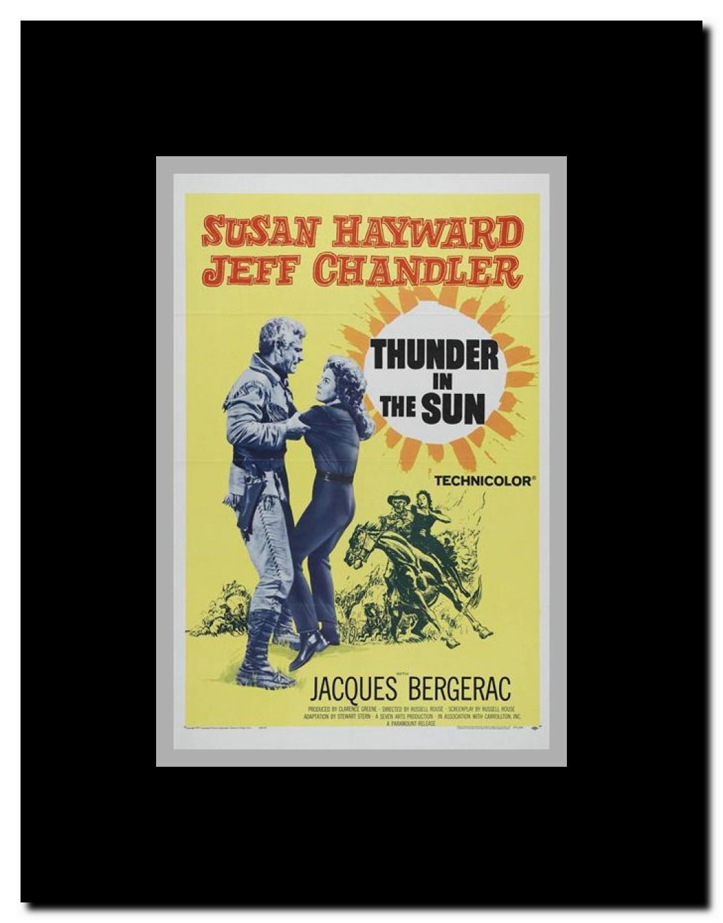 Thunder in the Sun Framed Movie Poster