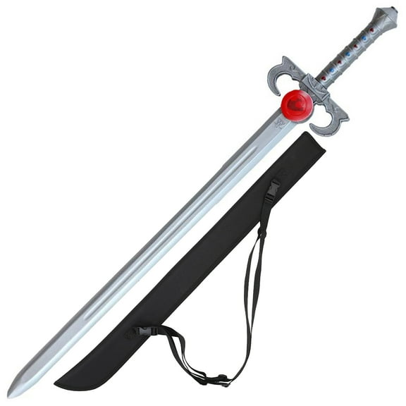 Armory Replicas Thunder of the Cat Foam Sword Combo – Silver Blade with FREE Nylon Sheath for Cosplay & Display