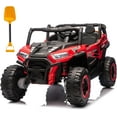 thumbnail image 1 of ThunderBolt 24V 2 Seater Ride on Car UTV for Kids, Electric Powered UTV with Remote Control, 4WD&4 Wheel Suspensions,Extra-Wide 20.47in Seat Ride on Toys for Boys Girls, LED Lights,Bluetooth, 1 of 7