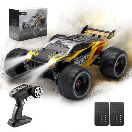 ThunderBolt 4DRC High-Speed RC Car 30+ MPH - 4WD All-Terrain Monster Truck with 2.4GHz Remote Control, 2 Batteries, Gift Box Packaging, Perfect Gift for Kids Boys Adults Racing Enthusiasts