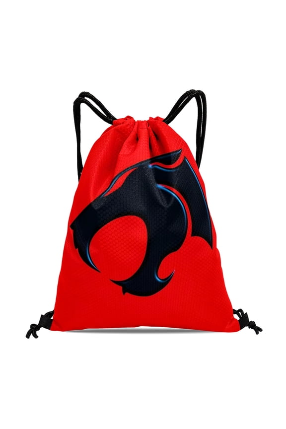 ThunderCats Pattern With Drawstring Pocket 15.7 * 17.7 Inches Comfortable Fabric Fashionable And Practical Showcasing Style