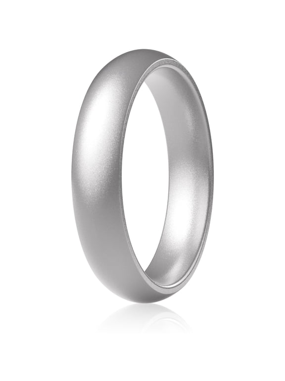 Silicone Anniversary Rings for Women, 5.5mm Wide, 2mm Thick, Wedding Rubber Bands