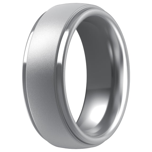 ThunderFit Silicone Men’s Wedding Rings, 10mm Wide 2.5mm Thick Rubber Wedding Bands