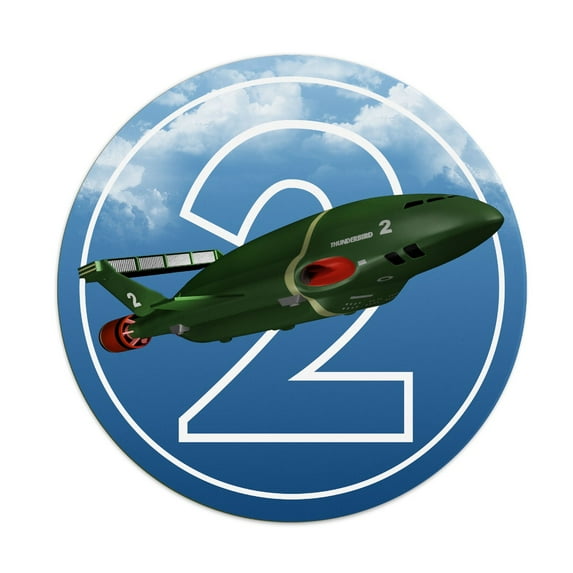 Thunderbird 2 Round Mouse Pad 1/4 Inch Thick