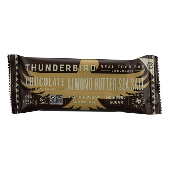 (Price/case)Thunderbird - Bar Chocolate Almond Butter Sea Salt - Case of 15 - 1.7 OZ