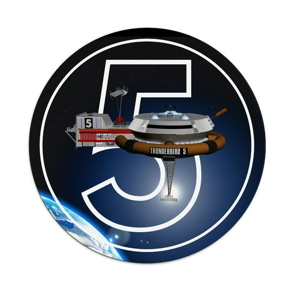 Thunderbird 5 Round Mouse Pad 1/4 Inch Thick