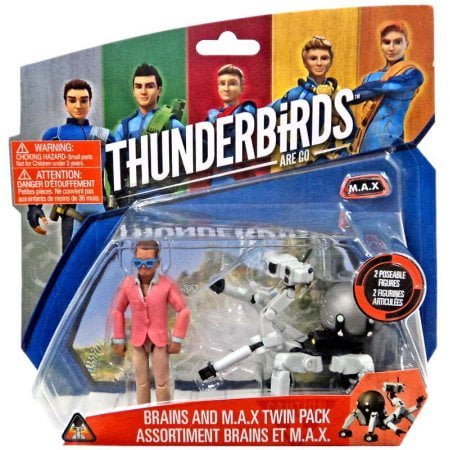 Thunderbirds Are Go Brains & M.A.X. Action Figure 2-Pack - Walmart.com
