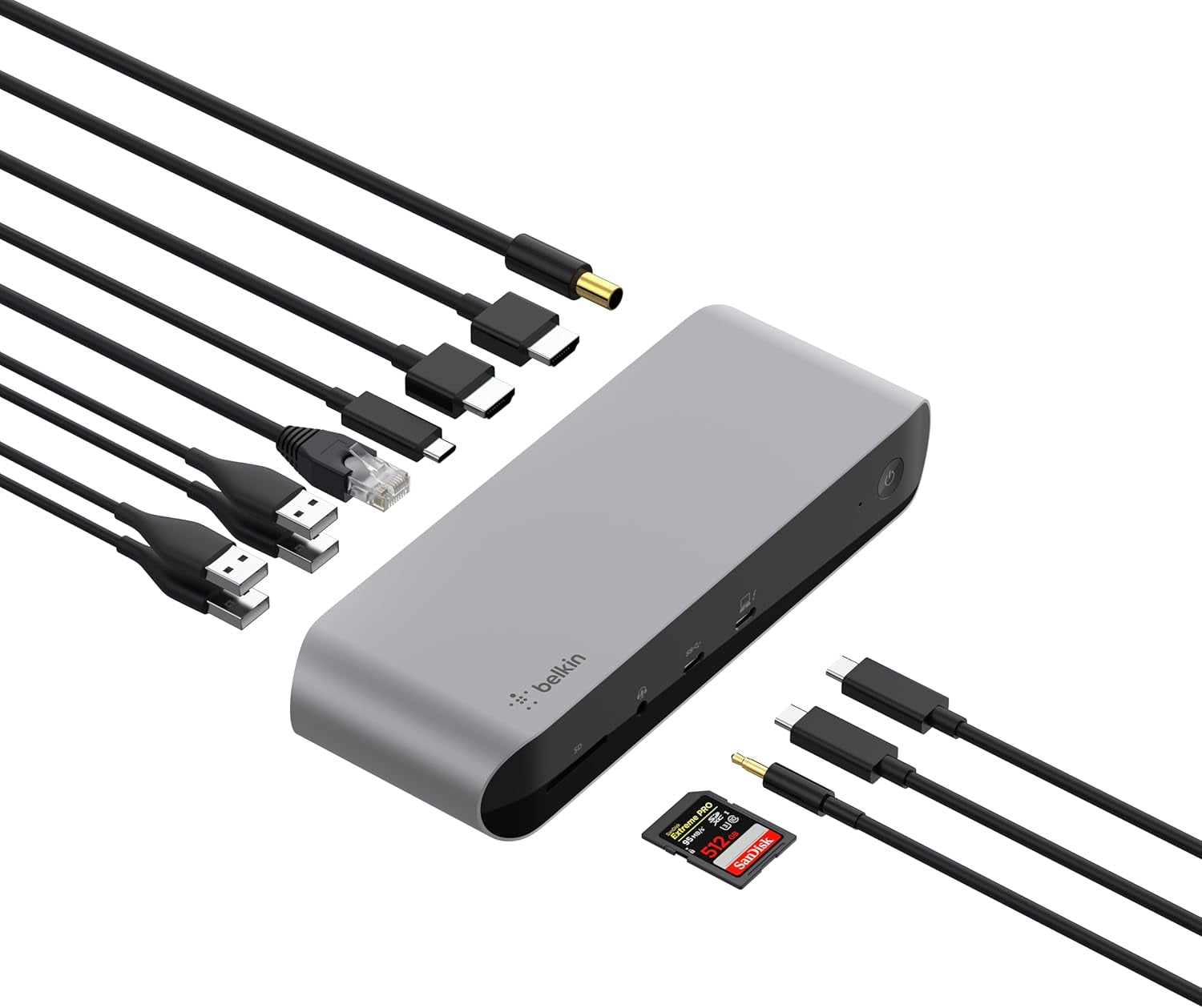 Thunderbolt 3 Dock Pro w/ Thunderbolt 3 Cable - USB-C Hub - USB-C Docking Station for MacOS & Windows, Dual 4K @60Hz, 40Gbps Transfer Speed, 85W Upstream Charging, w/ Ethernet, SD & Audio Ports