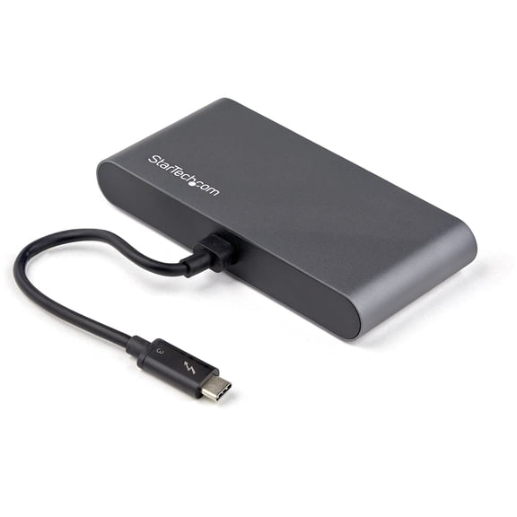 StarTech.com Thunderbolt 3 Mini Dock, Black and Silver