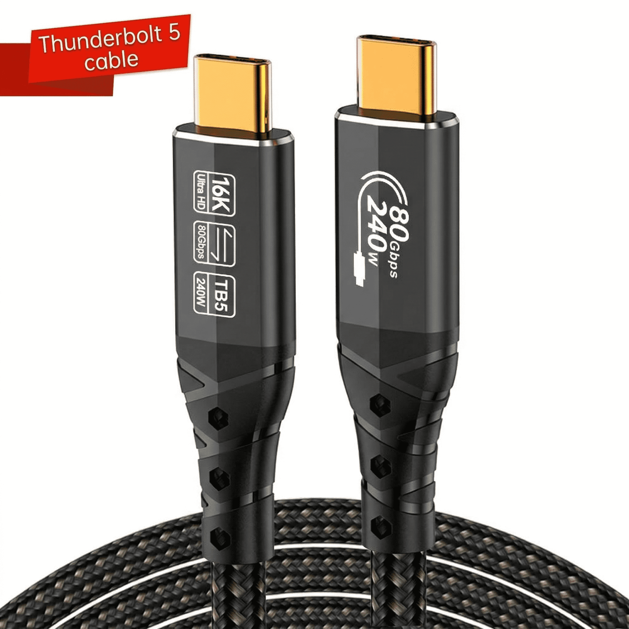 3ft Sign Post Thunderbolt 5 Cable 3.3FT, Thunderbolt Cable, 120Gbps, 240W Fast ...