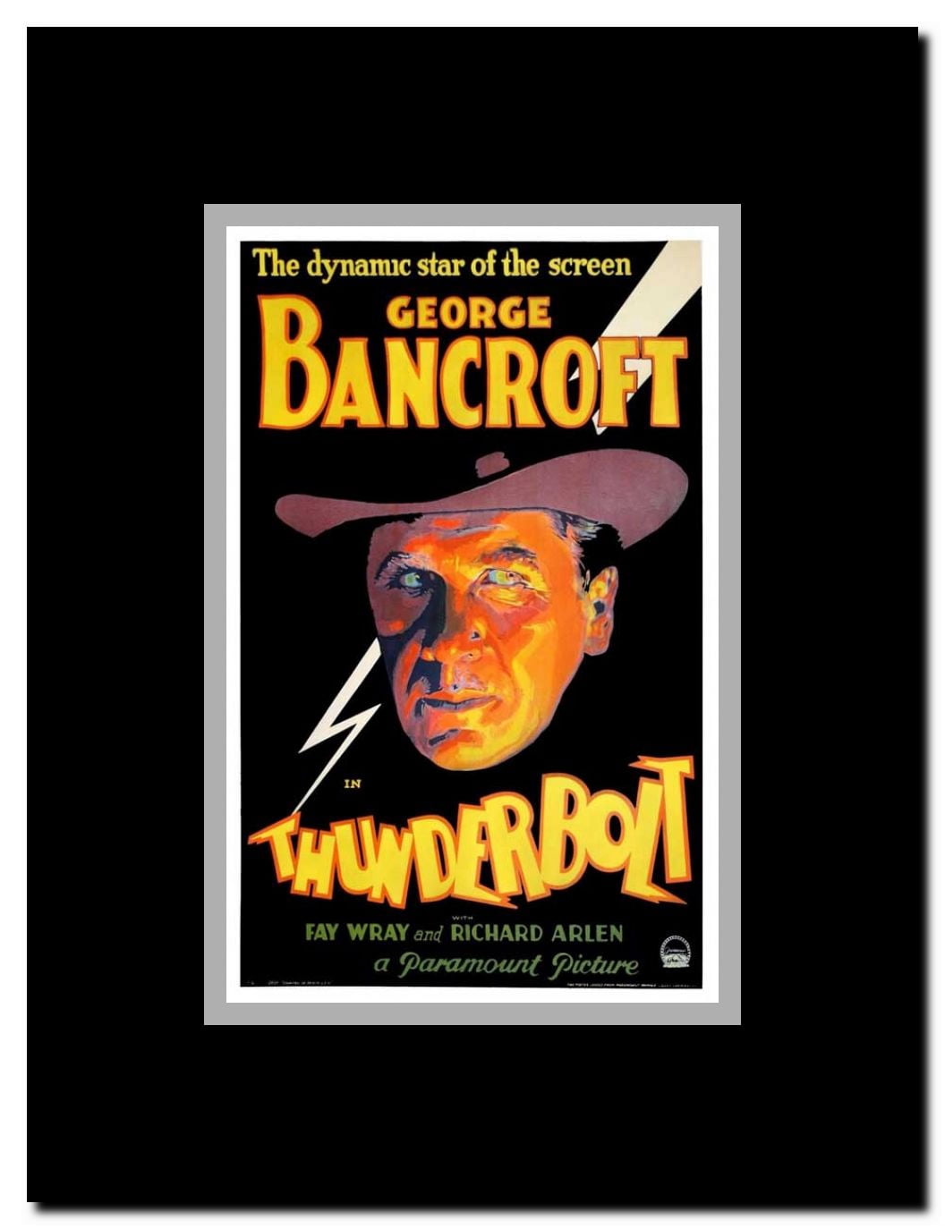 Thunderbolt Framed Movie Poster