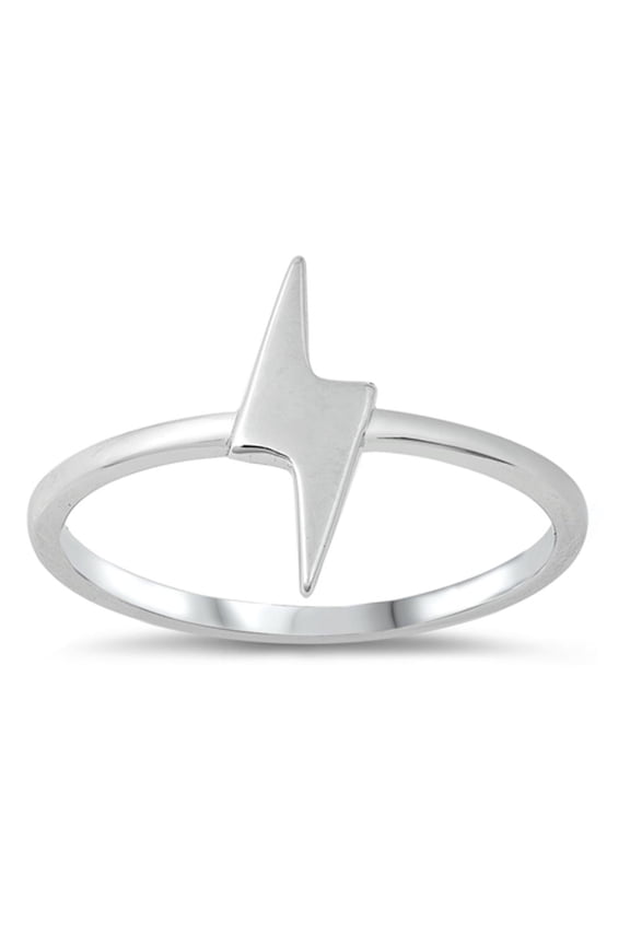 Thunderbolt Lightning Wholesale Ring .925 Sterling Silver Band Jewelry Female Male Unisex Size 4