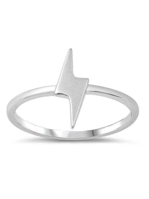 Thunderbolt Lightning Wholesale Ring .925 Sterling Silver Band Jewelry Female Male Unisex Size 5