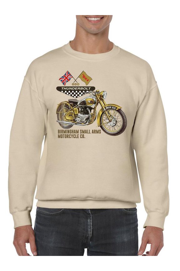 Thunderbolt Motorcycle Co. Sweatshirt Men -BSA Designs, Male Medium