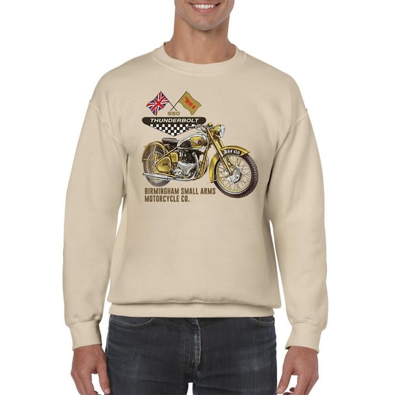 Thunderbolt Motorcycle Co. Sweatshirt Men -BSA Designs, Male Small