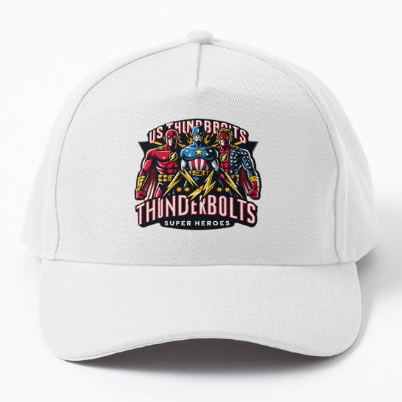 Thunderbolt Superheroes Baseball Cap, Essential Hero Design, Everyday Hat Style