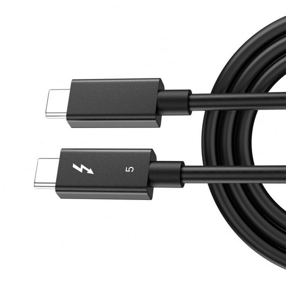 Thunderbolt5 Data Cable 120Gbps with 8K 60Hz Double Screen and 5A Fast Charging for Thunderbolt5